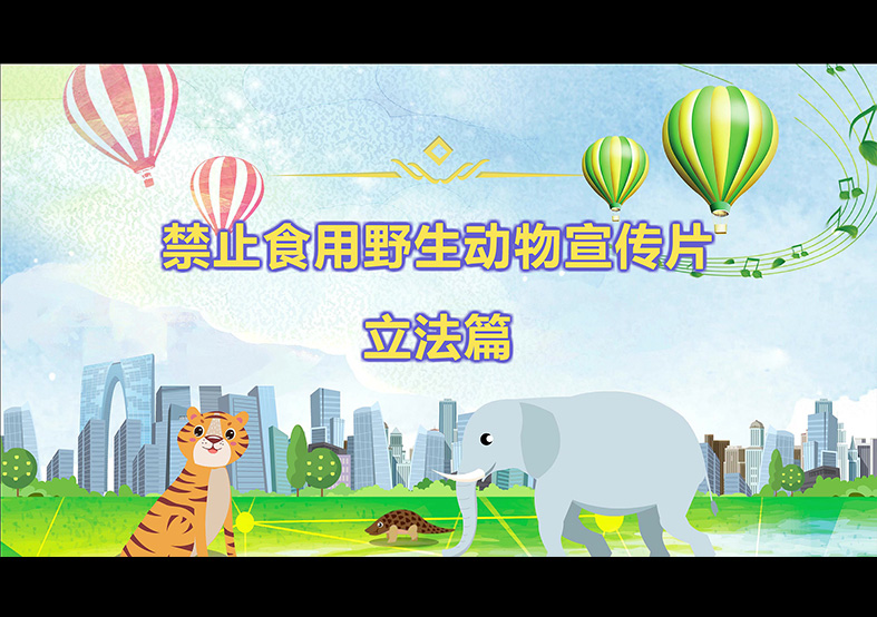 禁食野生動(dòng)物，從我做起，從現(xiàn)在做起